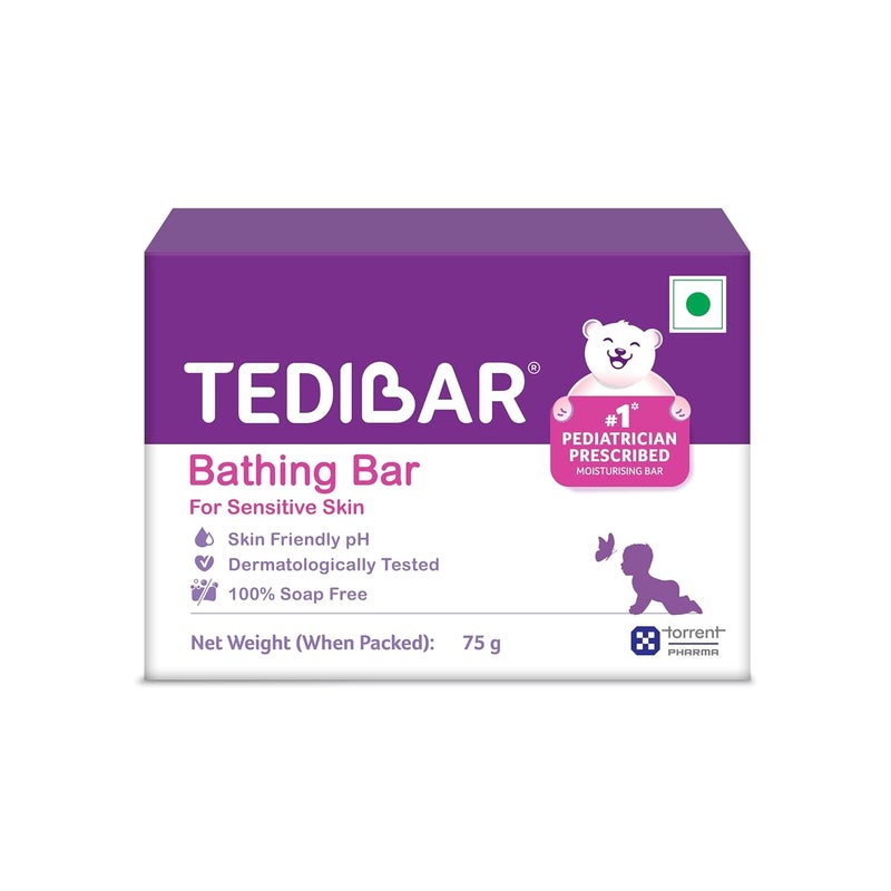 TEDIBAR Curatio Baby Bathing Bar 75gm - Image 1
