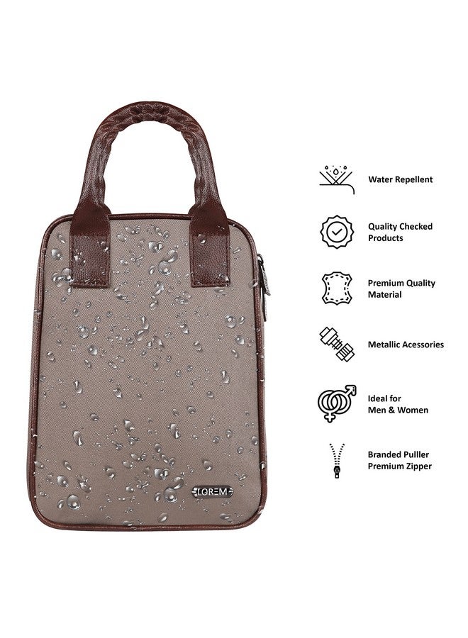 Lorem LOREM Mink Grey PVC Coated Matty Insulated Tiffin Bag/Lunch Bag for Men & Women Office, College & School Waterproof Lunch Bag- TB06 - Image 5