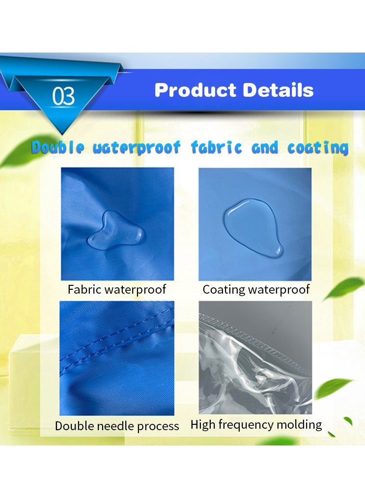 JINSHENG Air Conditioner Cleaning Cover, Funnel Shape Steel Wire for Easy Use, Waterproof, Large for up to 3.2 Meter Circumference, with 2.8 Meter Transparent Drainage Tube and Storage Bag  - Image 4