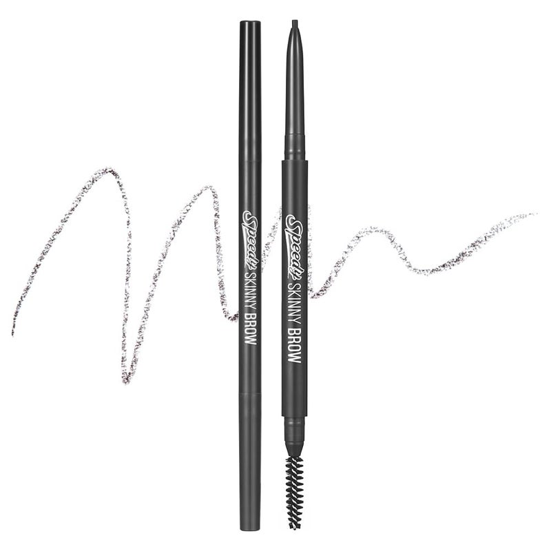 PERIPERA Speedy Skinny Brow (01 Gray Brown),1.5mm Precise Eyebrow Pencil, Dual-Sided Fine Tip Shades, Define Fills Brow Make up, K Beauty, Korean Make-up - Image 1
