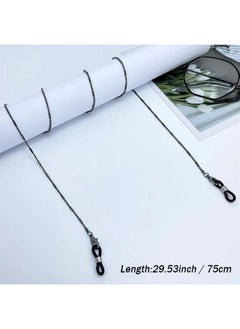 Generic Black Glasses Chain And Cords Lanyard Set Anti - Lost - Face Mask Chain Holder Around Neck  - Image 5