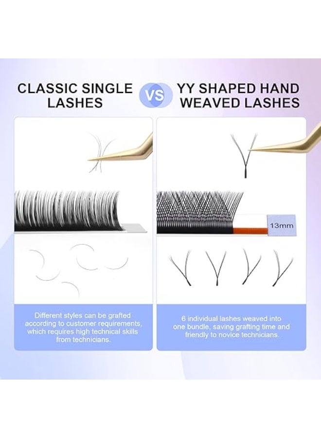 نجراكو رموش ناجاراكو 5D W Shape الاحترافية - كثافة فورية ومظهر طبيعي مذهل - سمك 0.07 وانحناء D مقاس 9 ملم - NAGARAKU 5D W Eyelash Extensions - Image 5