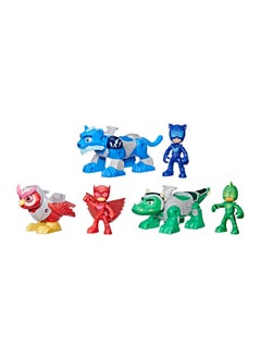 PJMASKS Animal Power Hero Animal Trio Preschool Toy, Figure, Vehicle Set With 3 Action Figures And 3 Cars For Kids Ages 3 And Up  - Image 1