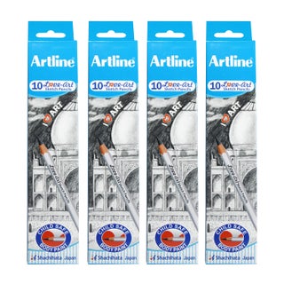 Artline Love Art Ultra Dark Sketch Pencil Set Lightweight With Comfortable Grip Pencil Set For Drawing Shading Safe Pencils For Children H Set of 10 Sketch Pencil x Pack Of 4 - pzsku/ZF1DC2A4DD32B7C1380F0Z/45/1748244223/61eb83e7-18ed-4ed5-abab-299c725f48c8