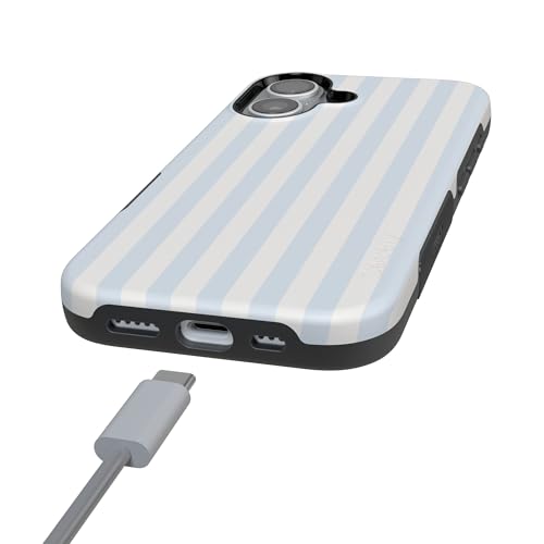 Casely iPhone 17 Case | Blue Stripes | Sunday Best | Bold Protective Design | Compatible with MagSafe - Image 5
