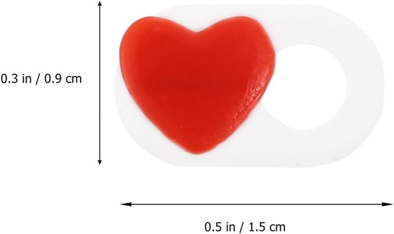 Uonlytech 4pcs Heart-Shaped Webcam Lens Cover Privacy Slider for Laptop PC Computer, Thin Privacy Protection for Webcam, Compatible Tablets and Notebooks - Image 2
