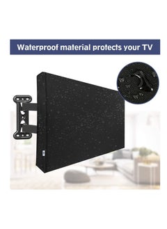 Generic Outdoor TV Cover 55in - 58in with Built in Bottom Cover and Remote Storage Weatherproof and Dust-Proof Microfiber Cloth  - Image 2