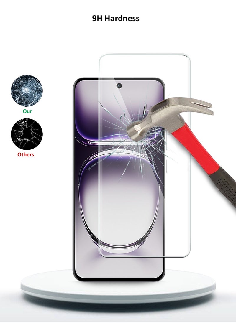 Oppo Reno12 5G 2024 Premium Curved Edges UV Full Glue Full Cover Tempered Glass Screen Protector (MSGUCN) - Clear