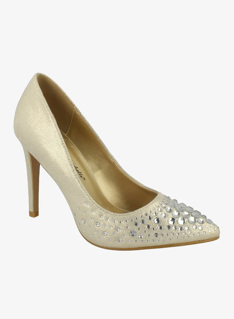 Anne Michelle Embellished Party Pump