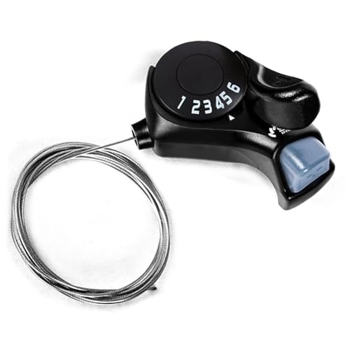 RainFlowwer Bike Shifter SL-TX30-6R, 6 Speed Bike Right Thumb Shift Lever for Mountain City Road Folding Bicycle - Image 1