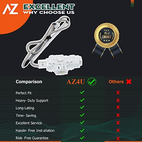 AZ4U Washer Door Lid Lock Latch Switch Replace For Whirlpool Cabrio WTW8040DW4 WTW7040DW0 WTW7300DW0 WTW7000DW0 WTW8500DC0 WTW7300DW1 WTW8040DW0 WTW7040DW1 WTW8040DW2 WTW8000DW WTW7500GC0 WTW7500GW0 - Image 2