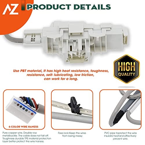 AZ4U Washer Door Lid Lock Latch Switch Replace For Whirlpool Cabrio WTW8040DW4 WTW7040DW0 WTW7300DW0 WTW7000DW0 WTW8500DC0 WTW7300DW1 WTW8040DW0 WTW7040DW1 WTW8040DW2 WTW8000DW WTW7500GC0 WTW7500GW0 - Image 4