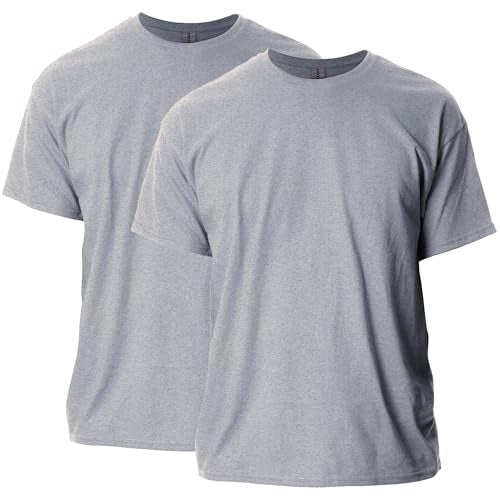 Gildan Adult Ultra Cotton TShirt Style G2000 Multipack Sport Grey 2Pack 2XLarge - Image 1