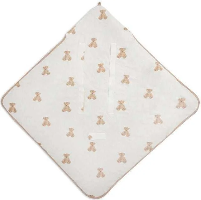 جونييروس Lovely Teddy Bear Wellsoft Infant Carrycot Stroller Blanket