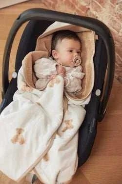 جونييروس Lovely Teddy Bear Wellsoft Infant Carrycot Stroller Blanket