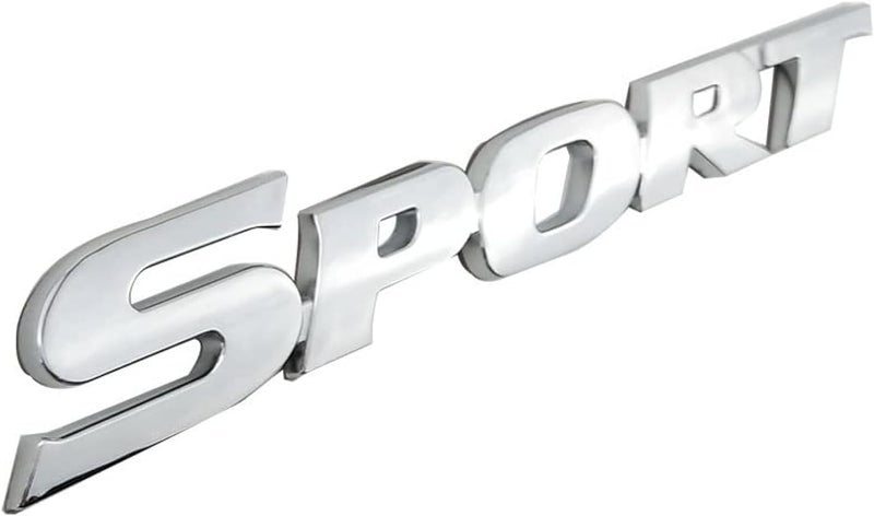 بيعتكلها ملصق سيارة ثلاثي الأبعاد من البلاستيك بتشطيب كرومي وشعار - شعار رياضي - شارة - ملصق باب - إكسسوارات سيارات متوافق مع تويوتا هايلاندر وهوندا وفولكس فاجن لتزيين السيارات - Image 1
