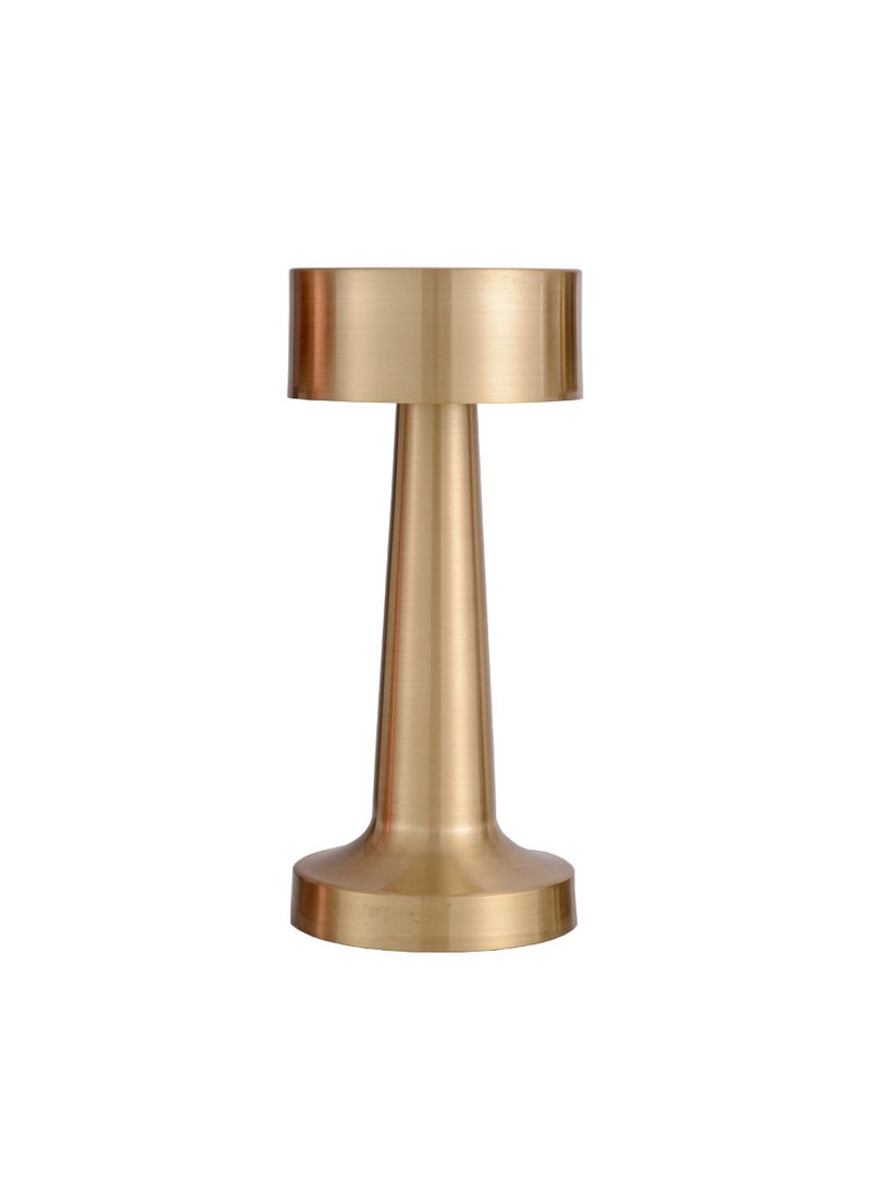 بلومنغ تايم مصباح طاولة ذهبي عتيق LED بثلاثة تروس يعتم 2700 ‑ 6500k مصباح تزيين طويل لمكتب الطعام - Image 1