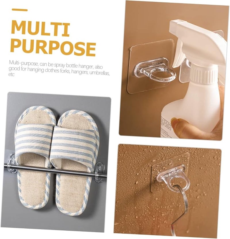 30 قطعة من الخطافات اللاصقة البيضاء القوية للجدران بدون حفر للمطبخ والحمام - Image 3