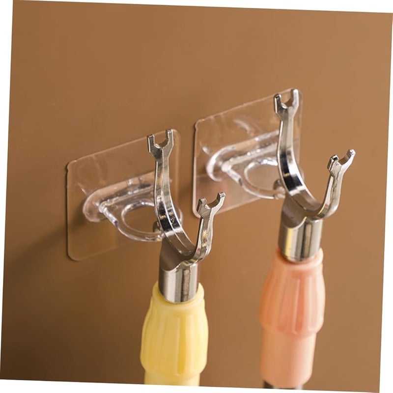 30 قطعة من الخطافات اللاصقة البيضاء القوية للجدران بدون حفر للمطبخ والحمام - Image 4