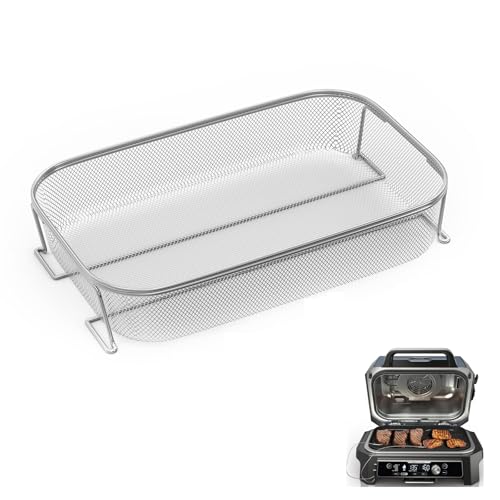 Outspark Stainless Steel 304 Crisper Basket for Ninja Woodfire Pro XL Outdoor Grill Smoker OG800 OG900 Series NonStick Air Fryer Basket for Ninja OG850 OG951 OG901 OG952 Grill Accessories - Image 1