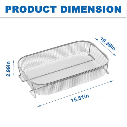 Outspark Stainless Steel 304 Crisper Basket for Ninja Woodfire Pro XL Outdoor Grill Smoker OG800 OG900 Series NonStick Air Fryer Basket for Ninja OG850 OG951 OG901 OG952 Grill Accessories - Image 3
