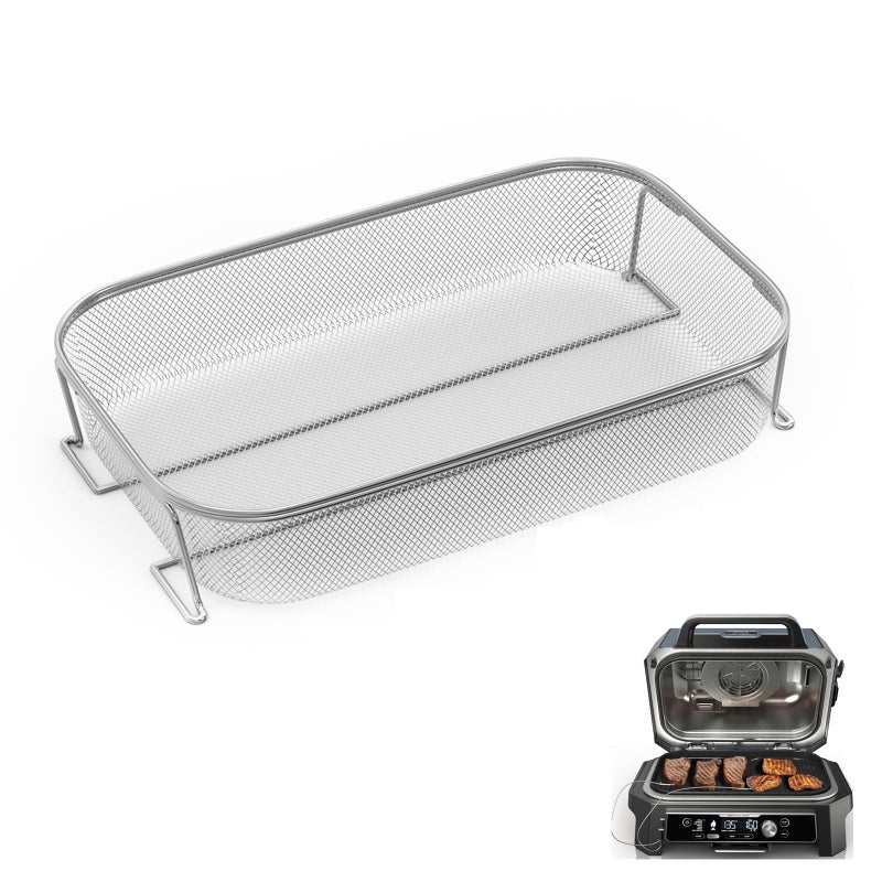 Outspark Stainless Steel 304 Crisper Basket for Ninja Woodfire Pro XL Outdoor Grill Smoker OG800 OG900 Series NonStick Air Fryer Basket for Ninja OG850 OG951 OG901 OG952 Grill Accessories - Image 2