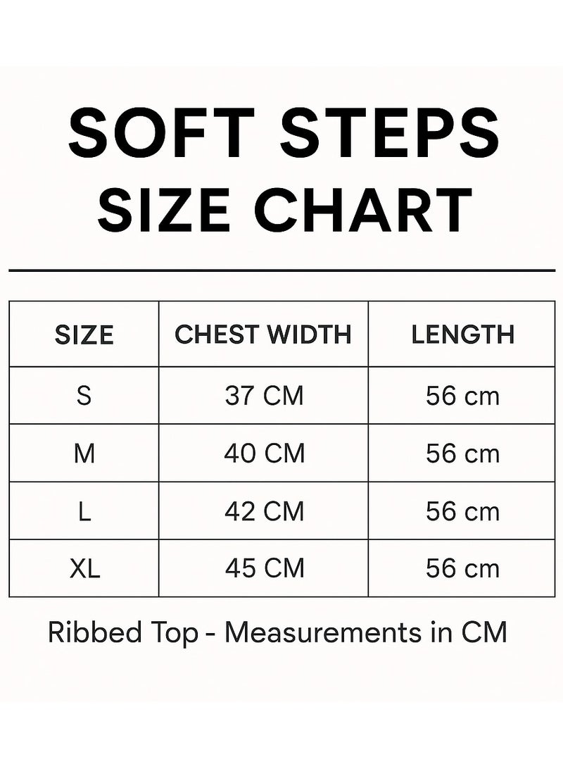 Soft Steps Women's Ribbed Short Sleeve Crew Neck Top – Soft  Fitted T-Shirt | Sizes S  Beige - Image 2