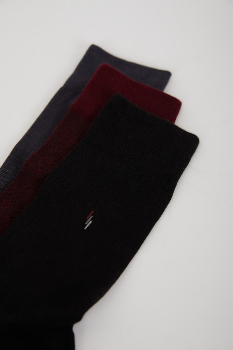 DeFacto Man Man Seamless 3 Piece Cotton Long Socks - Image 3