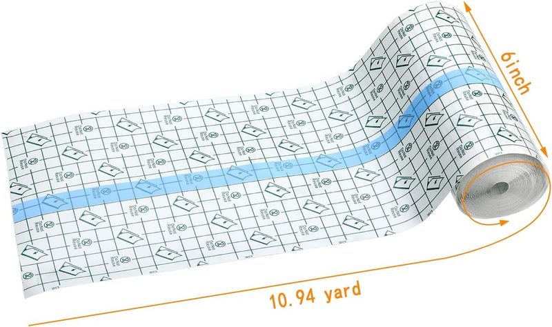 BBTO لصقة لاصقة شفافة مقاومة للماء لاصقات لاصقة شفافة شريط مرن للوشم السباحة 6 بوصة × 1094 ياردة - Image 3