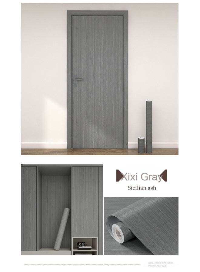 آنا ورق جدران لاصق مزيف بتصميم خشبي مقاوم للماء والرطوبة والزيوت، 45 سم × 2 م، مناسب لتجديد المنازل - Image 2