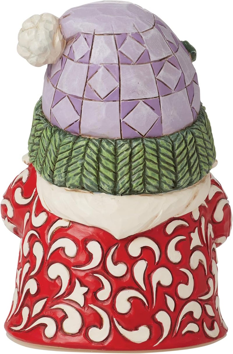 Enesco Jim Shore Heartwood Creek Gnome Drinking Hot Cocoa Figurine- Stone Resin Hand Painted Crafted Collectible Gnomes Mini Figurines Christmas Home Decor Statue, 4 Inch - Image 3