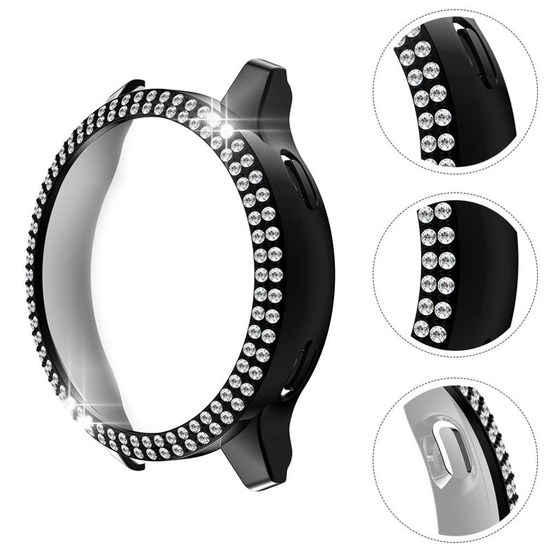 Black Lightweight Protective Case For Venu Decorative Watch Shell Easy Install Compatible Smartwatches - Image 3