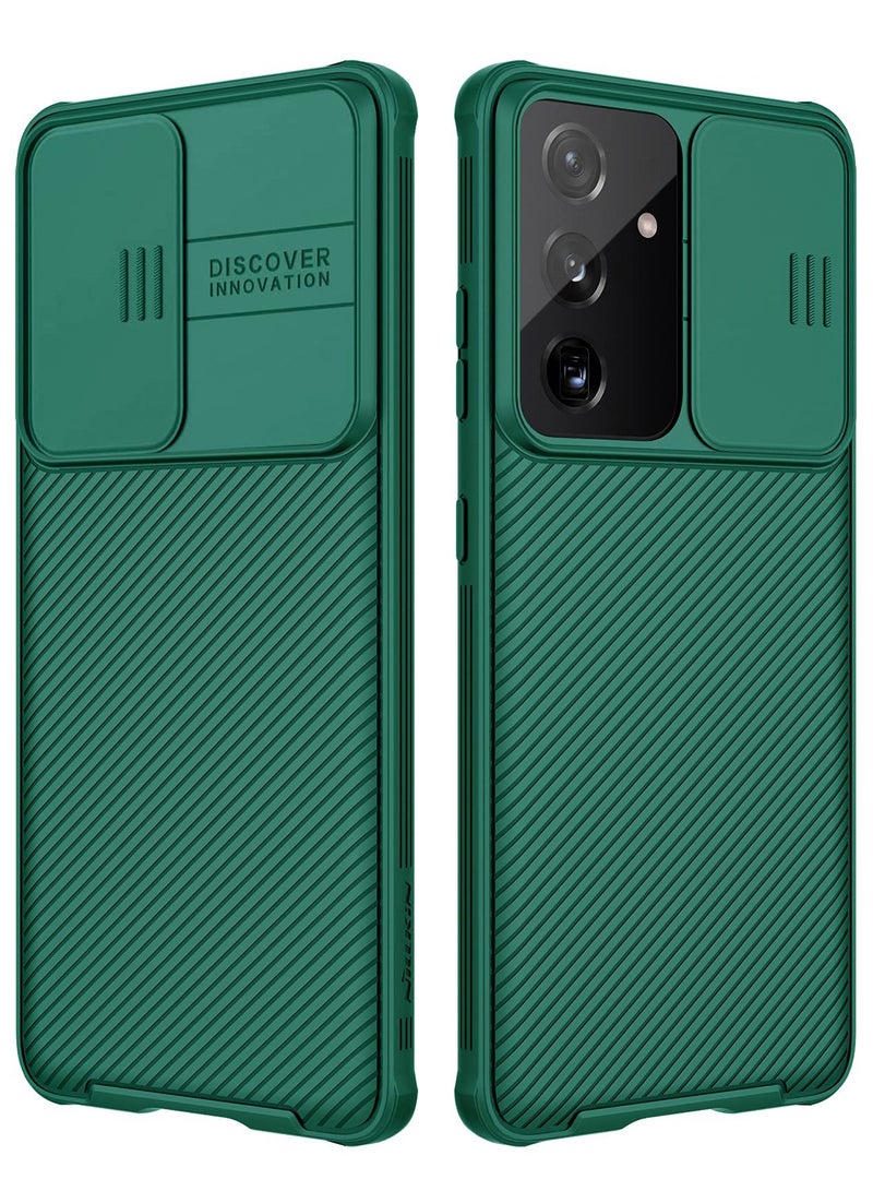 Nillkin Protective Case for Samsung Galaxy S23 FE 5G, TPU Shockproof Airbags Frame with Camera Lens Protection Slide Cover, PC Anti-Fingerprint Mobile Back Cover, 6.4-inch Slim Fit Phone Cases (Green) - Image 1