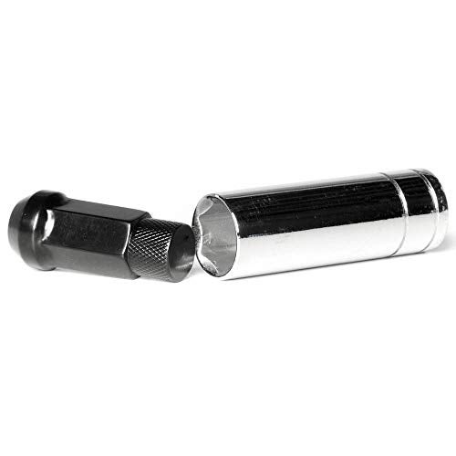Circuit Performance Forged Steel Extended Hex Lug Nut for Aftermarket Wheels: 12x1.25 Black - 20 Piece Set + Tool - Image 5