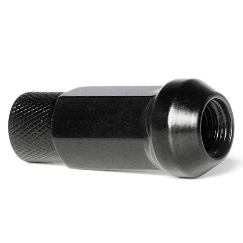 Circuit Performance Forged Steel Extended Hex Lug Nut for Aftermarket Wheels: 12x1.25 Black - 20 Piece Set + Tool - Image 4