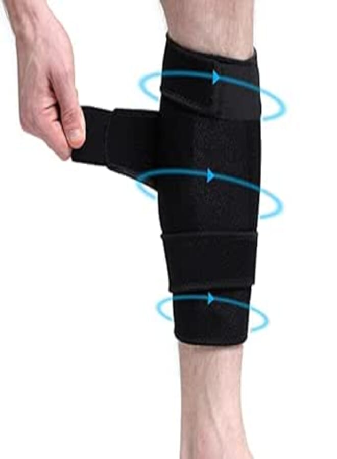 Calf Brace for Torn Calf Muscle, Calf Support Brace, Adjustable Shin Splint Compression Calf Wrap Support Sleeve Lower Leg Brace for Calf Strain, Sprain, Pain Relief, Injury, Sports, Men & Women, 1PCS