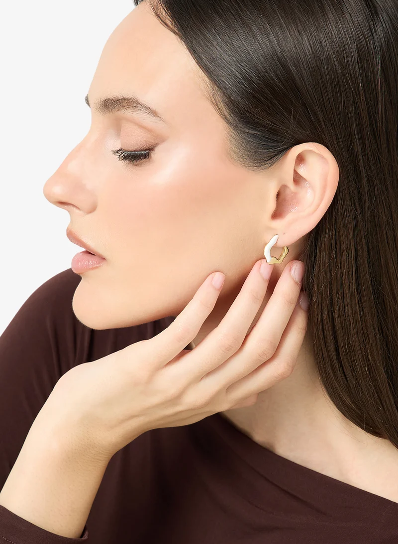 Ginger  Asymmetrical Hoop Earrings for Women | Best Price UAE