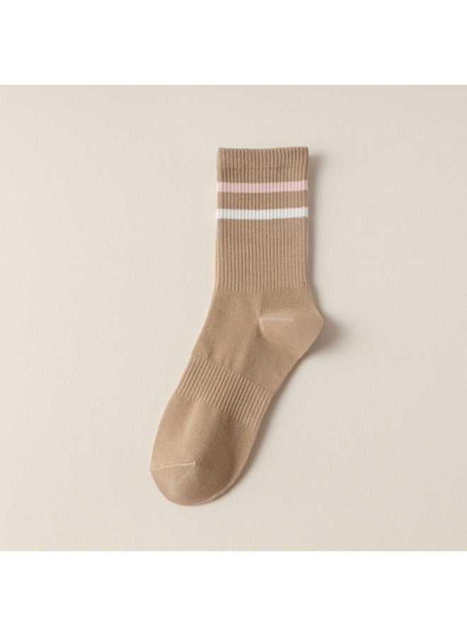 KUYING Fashion Anti Slip Breathable Sports Socks Eight Piece Set 