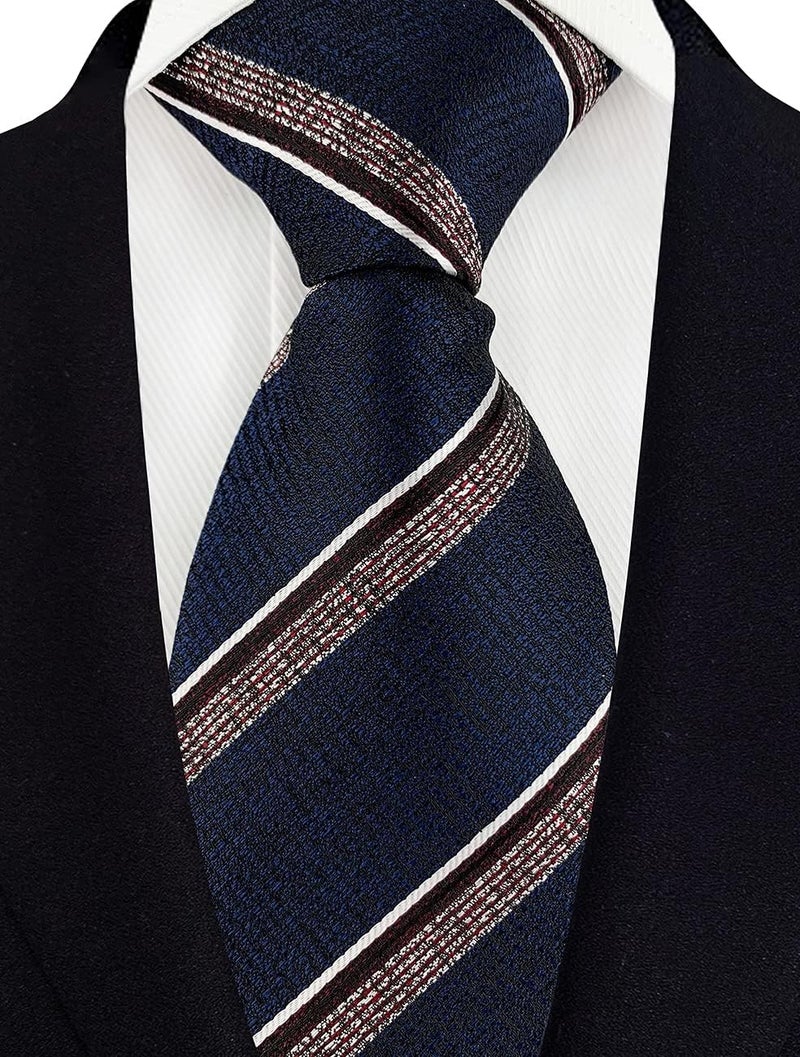 Adulove Men's Necktie Classic Silk Tie Woven Jacquard Neck Ties 6 PCS - Image 5