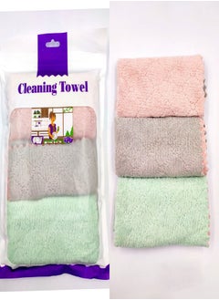 Selecto Kitchen Towel | Set of 3 MicroFiber Cleaning Towel | Quick Drying and Super Absorbent | 30x30 Cm each | Multicolor - pzsku/ZF1DD8D1C87B916EDDA37Z/45/_/1651751456/daeebfd2-3a9e-45b2-9cce-6fca62a93dcc