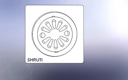 SHRUTI Abs Delux Drainage Cover,Floor Trape,Gutter Jali for All Types of Water Drain Outlet.Anti Cockroach Jali -1267(Black) - Image 5