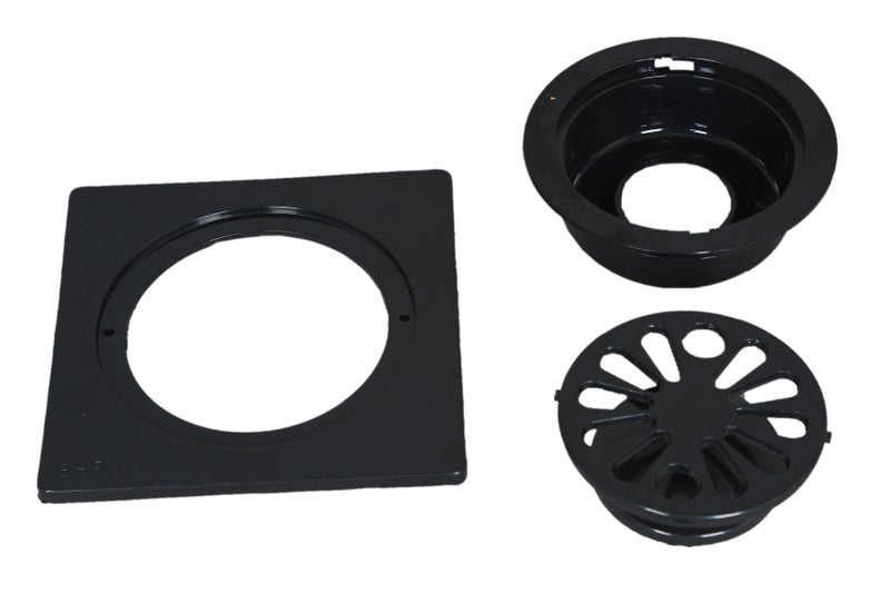 SHRUTI Abs Delux Drainage Cover,Floor Trape,Gutter Jali for All Types of Water Drain Outlet.Anti Cockroach Jali -1267(Black) - Image 2