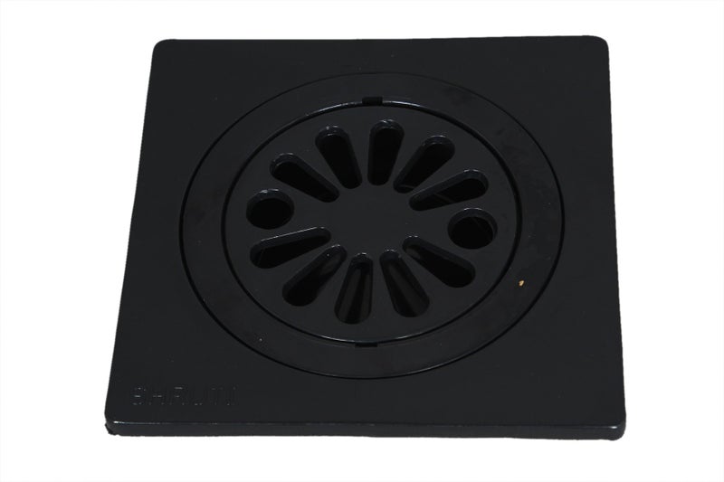 SHRUTI Abs Delux Drainage Cover,Floor Trape,Gutter Jali for All Types of Water Drain Outlet.Anti Cockroach Jali -1267(Black) - Image 1