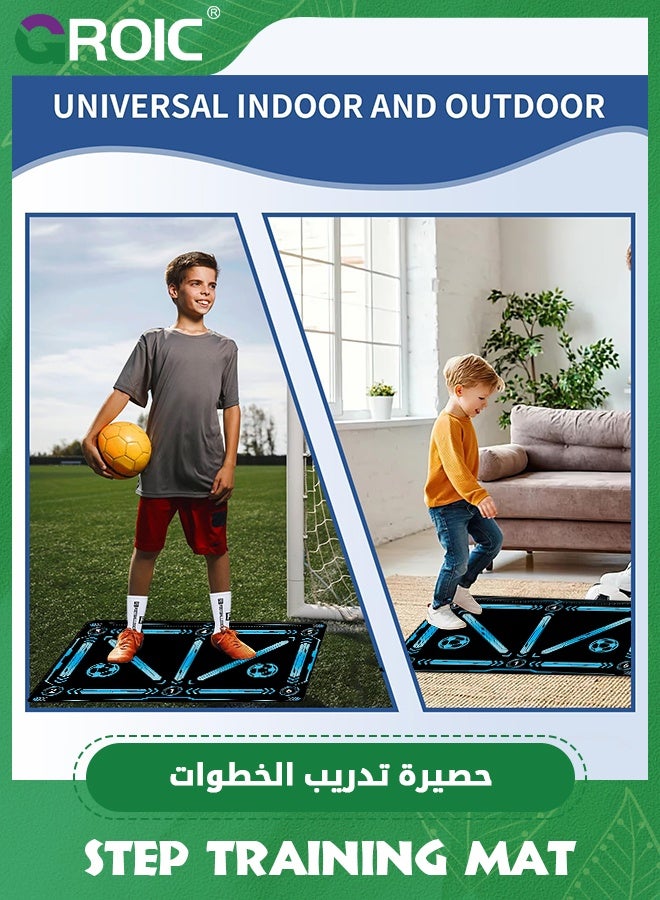 GROIC Basketball Footstep Training Mat, Basketball Train Mat, Non-Slip Shock Absorbing Silent Basketball Dribble Trainer, Basketball Practice Equipment for Control Training (60*90 cm) - Image 5