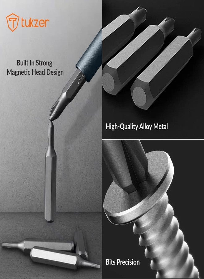 Tukzer 62 In 1 Mini Precision Screwdriver Set with Magnetic Head & CR-V Alloy Bits for Mobile Phone, Tablet, PC & Household Repair Tool Kit - Grey - Image 5