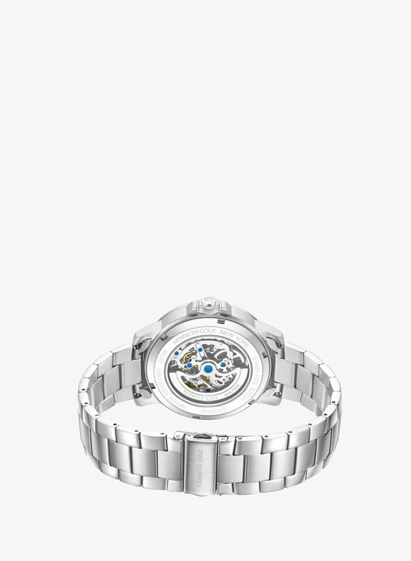 Kenneth Cole New York  Kenneth Cole New York 44mm Automatic Men's Watch with Blue Dial & Stainless Steel Bracelet for Men | Best Price UAE