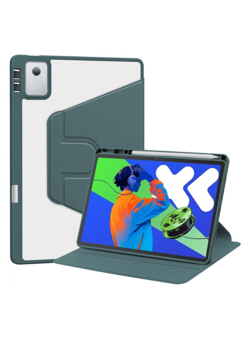 for HUAWEI MatePad 11.5 inch/Air 11.5 inch/11.5S 11.5inch Case Cover, Tablet Protective Case With Pen Slot, Acrylic 360 ° Rotating Design, Automatic Wake-up/sleep, Soft Leather,Green - Image 1