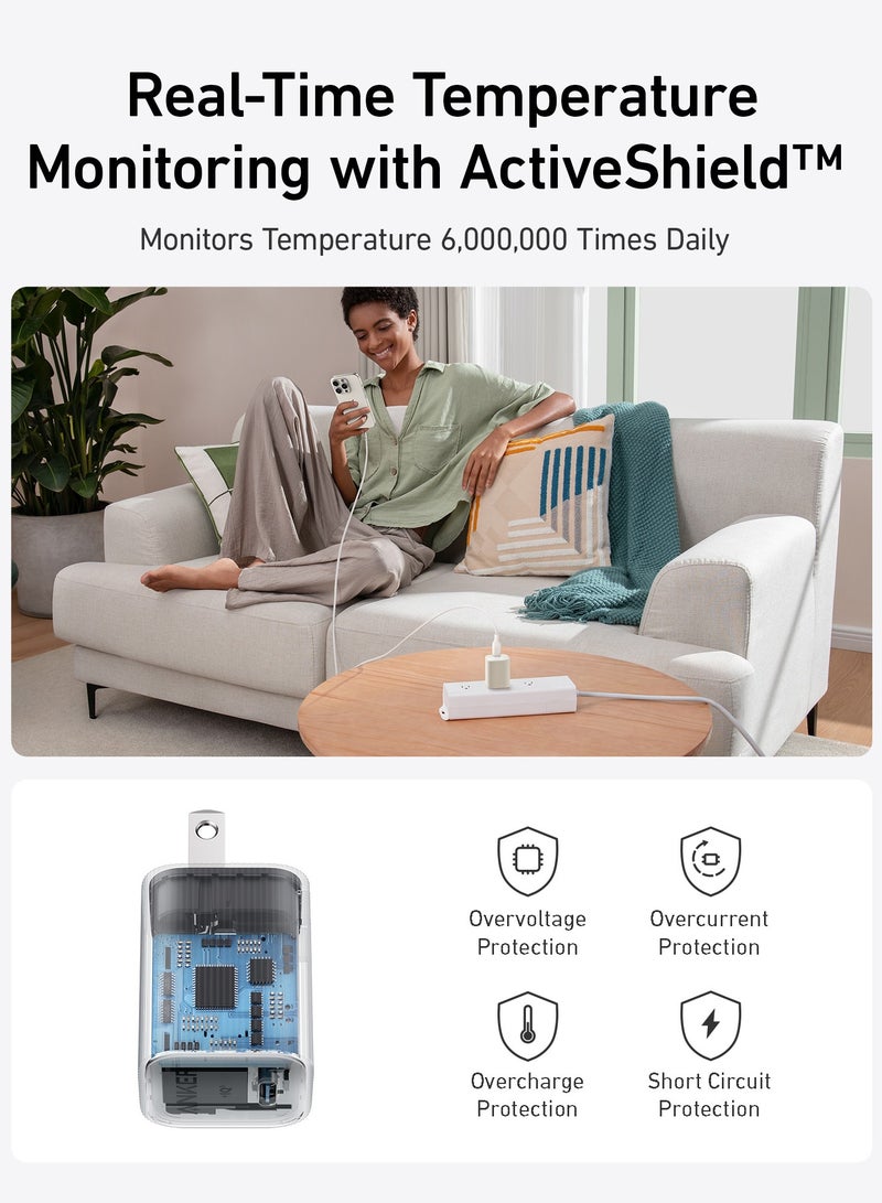 Anker Nano USB C Plug, 30W High-Speed USB C Charger with Foldable Plug, PIQ 3.0 and PPS Fast Charging, For iPhone 17/16 Series, Pixel, Galaxy, iPad, and More (Cable Not Included) - Image 2