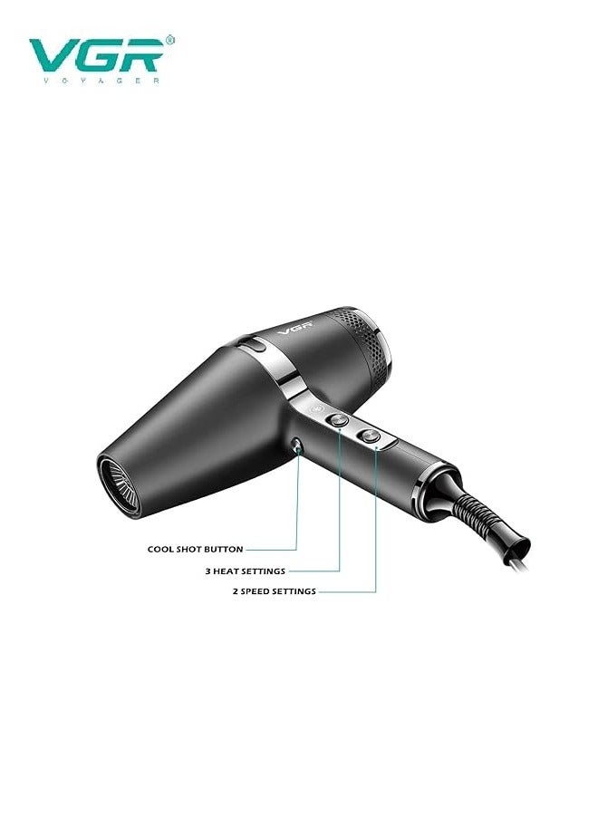 VGR V-451 Professional Hair Dryer 1800-2200W Multicolour - Image 3