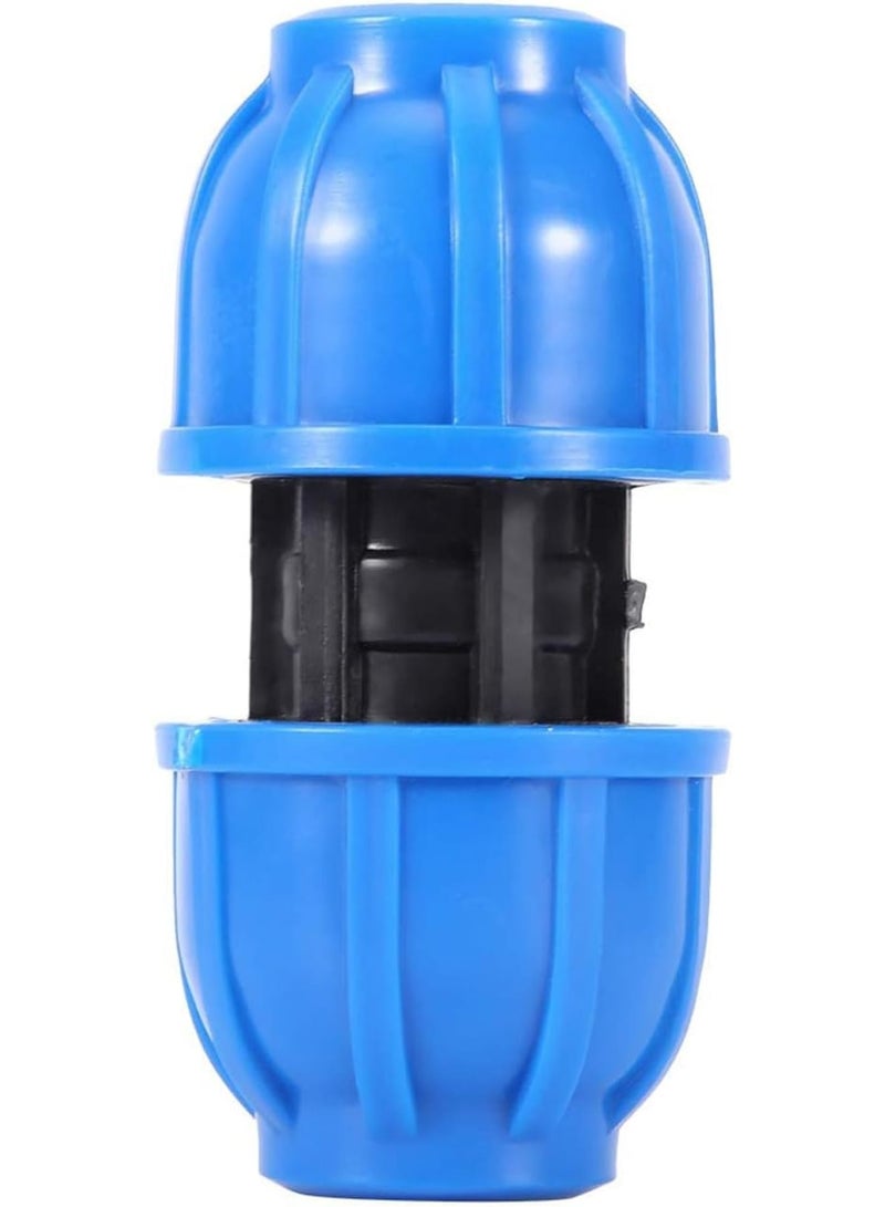 SOLARAE Water Pipe Connector, 5Pcs PE Plastic 20mm to 20mm Straight Pipe Connection Adapter, Quick Connect Hose End Connector Kit for Water Gun and Pipe - Image 4